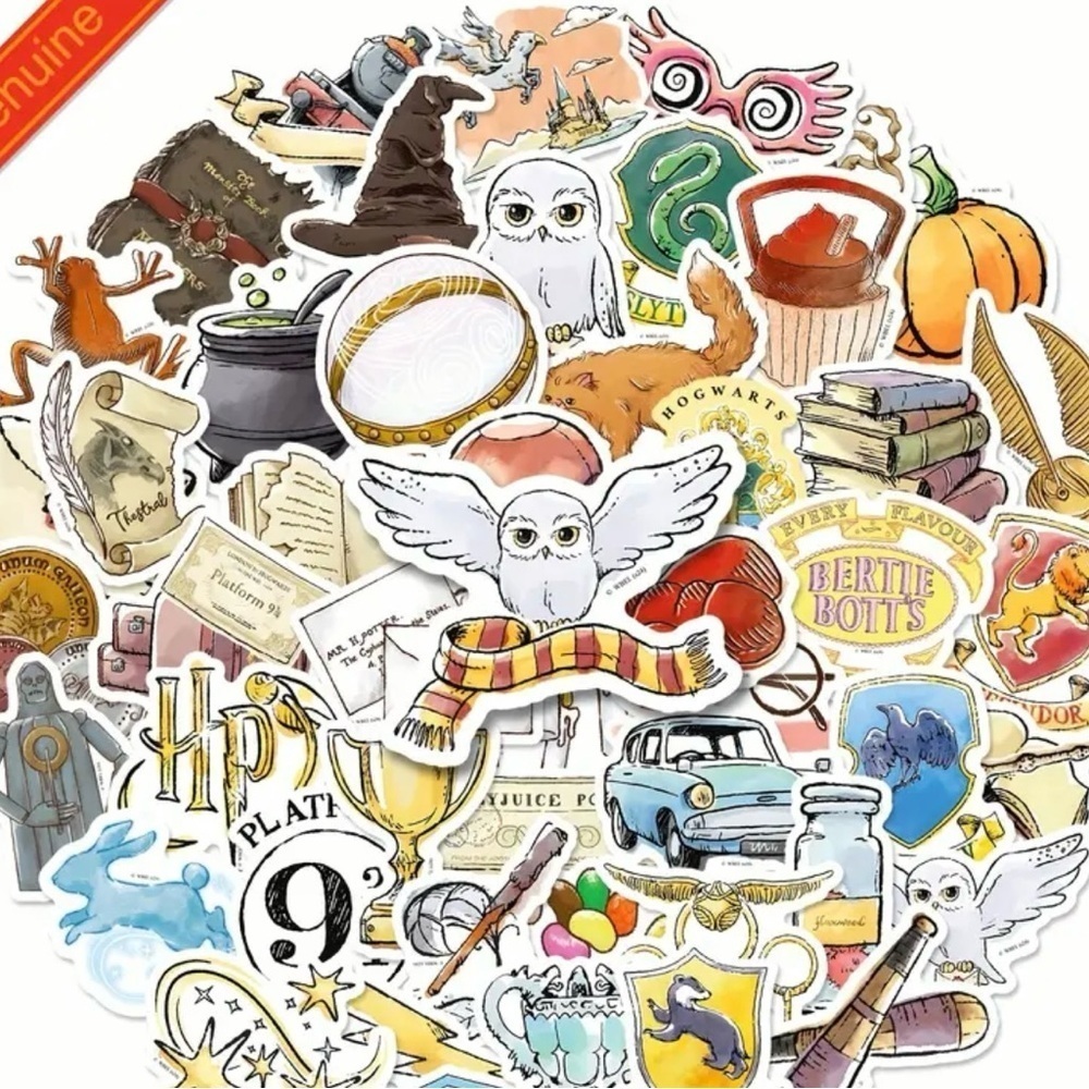 5 pack of Harry Potter stickers WATERPROOF, Help me get to 15 Sales​​​​​
